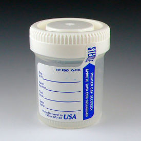 Graduated Tite-Rite Container, 60mL (2 oz.), Sterile, Screw Cap, ID Label & Tab Seal, 500/Pack