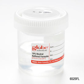 Pre-Filled Container, 90mL (3 oz.), Click Close Lid, Attached Hazard Label, 96/Pack