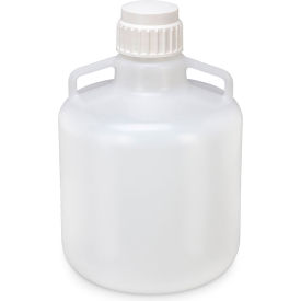 Carboy, Round with Handles, White PP Screwcap, Autoclavable, 15 Liter view 2