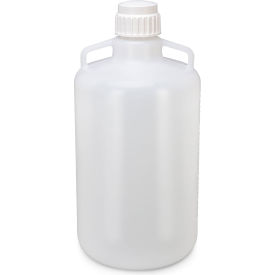 Carboy, Round with Handles, White PP Screwcap, Autoclavable, 25 Liter view 2