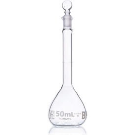 Flask Volumetric Globe Glass Class B To Contain (TC) ASTME288 50mL 6/Box