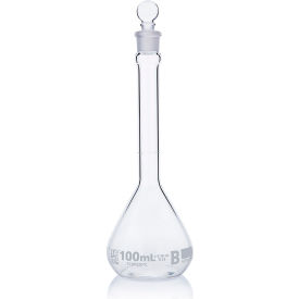 Flask Volumetric Globe Glass Class B To Contain (TC) ASTME288 100mL 6/Box