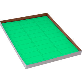 Cryo 67 x 25mm For Racks & Boxes, Green, 20 Sheets, 30 Label/Sheets view 2