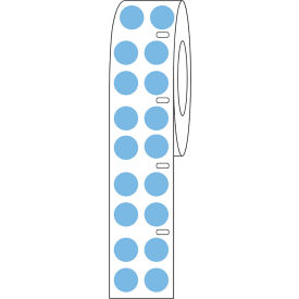 Cryo Direct Thermal Label, 13mm Dots For 2.0mL Tubes, Blue, 4000/Roll view 2