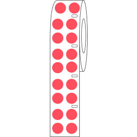 Cryo Direct Thermal Label, 13mm Dots For 2.0mL Tubes, Red, 4000/Roll view 2
