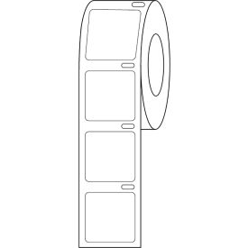 Cryo Direct Thermal Label, 22x22mm For Microscope Slides, White, 1000/Roll view 2