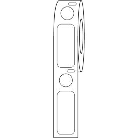 Cryo Label/Dot Combo, 33x13mm & 9.5mm Dot For 2.0mL Tubes, White, 500/Roll view 2
