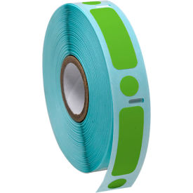 Cryo Label/Dot Combo, 38x13mm & 9.5mm Dot For 2.0mL Tubes, Green, 500/Roll view 2