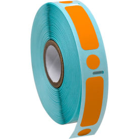 Cryo Label/Dot Combo, 38x13mm & 9.5mm Dot For 2.0mL Tubes, Orange, 500/Roll view 2