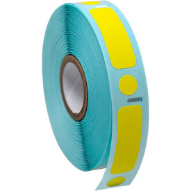 Cryo Label/Dot Combo, 38x13mm & 9.5mm Dot For 2.0mL Tubes, Yellow, 500/Roll view 2