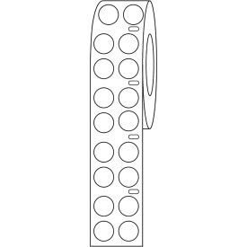 Cryo Direct Thermal Label, 9.5mm Dots For 1.5mL Tubes, White, 4000/Roll view 2