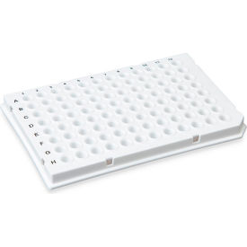 0.1mL 96-Well PCR Plate, Low Profile, Half Skirt (Light Cycler-style) White, 10/Pack
