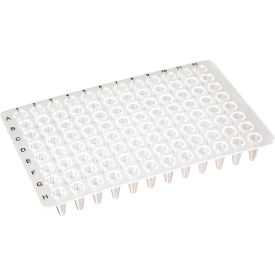 0.1mL 96-Well PCR Plate, Low-Profile, No Skirt, Clear, 20/Pack