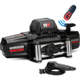 Warrior Winches Sentinel Electric Winch with Steel Cable 10000 lb. Capacity 12V 