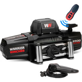 Warrior Winches Sentinel Electric Winch with Steel Cable 12500 lb. Capacity 12V 