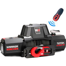 Warrior Winches Gladiator V2 F Type Electric Winch w/ Armortek Extreme Rope 12500 lb. Capacity 12V 