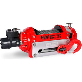 Warrior Winches RV Hydraulic Winch with Armortek Extreme Synthetic Rope 15000 lb. Capacity 
