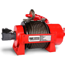 Warrior Winches JR Industrial Hydraulic Winch with Steel Cable 55000 lb. Capacity 