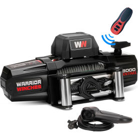 Warrior Winches Sentinel Electric Winch with Steel Cable 8000 lb. Capacity 12V 