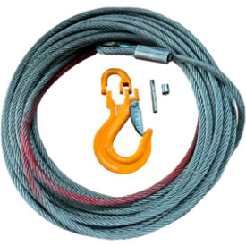 Warrior Winches Steel Cable with Hook 15/64" x 91-13/16 