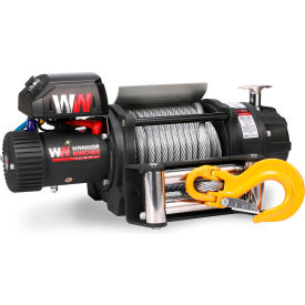 Warrior Winches T1000 Electric Military Winch with Steel Cable 22000 lb. Capacity 12V 