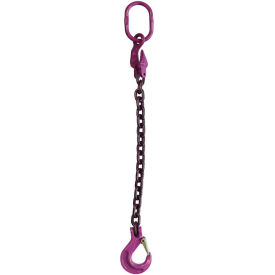 1/2" x 10' Adjustable Single Leg Chain Sling with Sling Hook, Grade 100 view 2