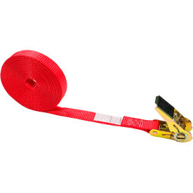 Red Endless Ratchet Strap, 1" x 20', Red view 2