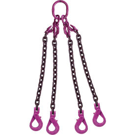 KWB 3/8" x 20' Adjustable 4 Leg Chain Sling with Self-Locking Hooks, Grade 100 view 2