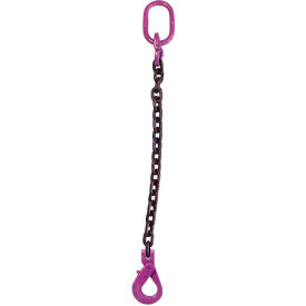 3/8" x 3' Single Leg Chain Sling with Self-Locking Hook, Grade 100 view 2