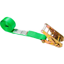 Heavy-Duty Endless Ratchet Strap, 2" x 20', Green view 2