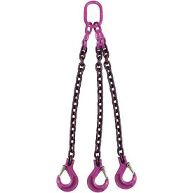 9/32" x 3' 3 Leg Chain Sling with Sling Hooks, Grade 100 view 2