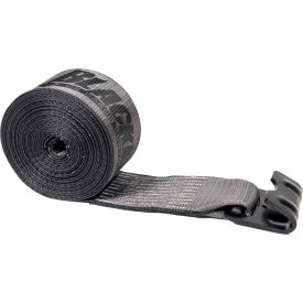 Winch Strap with 20,000 lb Flat Hook, 4" x 30', BlackLine view 2