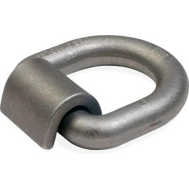 1" Weldable D-Ring with Mounting Clip, Gray view 2