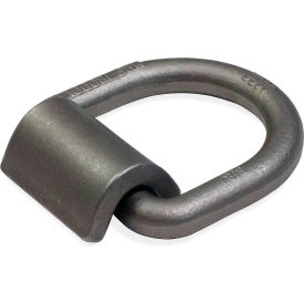 5/8" Weldable D-Ring with Mounting Clip, Gray view 2