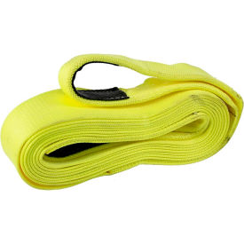 Heavy Duty Recovery Strap with Reinforced Cordura Eyes, 4'' x 20', Yellow view 2
