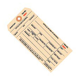 Box Packaging Inc G18011 1 Part Stub Style Inventory Tags, 0001-0999, #8, 6-1/4"L x 3-1/8"W, 1000/Pack image.