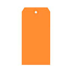 Global Industrial B43423 Global Industrial™ Shipping Tag #1, 2-3/4"L x 1-3/8"W, Orange, 1000/Pack image.