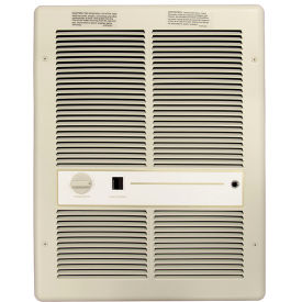 Tpi Industrial HF3316T2SRP TPI Fan Forced Wall Heaters With Summer Fan Switch HF3316T2SRP - 4000/3000/2000/1500W 240/208V Ivory image.