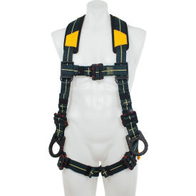 Werner Arc Flash Positioning Harness w/ Dielectric Pass Thru Legs, Back & Hip D Rings, XXL