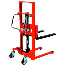 Hamaco Industries Corporation HFH-HS200-9 HAMACO Hydraulic Stacker HFH-HS200-9 - Step Type - 440 Lb. Capacity - 35.4" Lift image.
