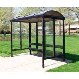 Smoking Shelter Barrel Roof Three Sided With Open Front 10'X 5'