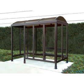 Smoking Shelter Barrel Roof Four Sided With Left Front Opening 10' X 5'