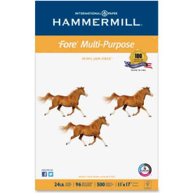 Hammermill 102848 Multipurpose Paper, Hammermill Fore MP HAM102848, White, 11" x 17", 24 lb., 500 Sheets image.