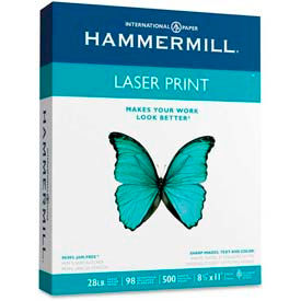 Laser Paper - Hammermill® 125534 - 8-1/2"" x 11"" - 28 lb - White - 500 Sheets/Ream