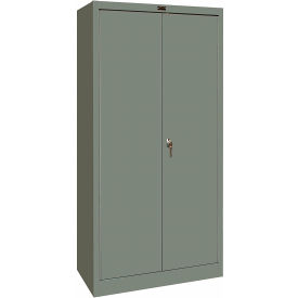 Hallowell 415S18HG Hallowell 400 Series Storage Cabinet, 36"Wx18"Dx72"H, Gray, Unassembled image.