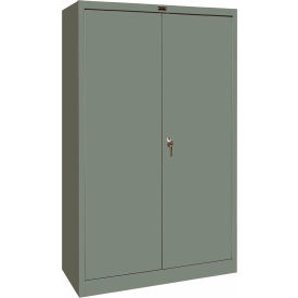 Hallowell 425S18HG Hallowell 400 Series Storage Cabinet, 48"Wx18"Dx72"H, Gray, Unassembled image.