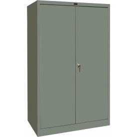 Hallowell 425S24HG Hallowell 400 Series Storage Cabinet, 48"Wx24"Dx72"H, Gray, Unassembled image.