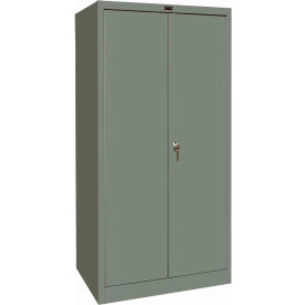 Hallowell® 800 Stationary Storage Cabinet 48"W x 18"D x 78"H Dark Gray Knock-Down 
