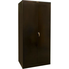 Hallowell® 800 Stationary Combination Cabinet 36"W x 18"D x 78"H Midnight Ebony Knock-Down 