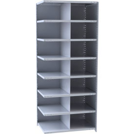 Hallowell A5525-24HG Hi-Tech Parts Bin Unit 36"W x 24"D x 87"H Gray Add-on 14 Bins